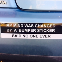 I made a bumper sticker