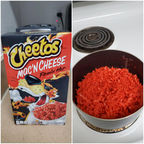 I made the Flaming Hot Cheetos Mac and Cheese Pretty good but heartburn lasted for a couple hours
