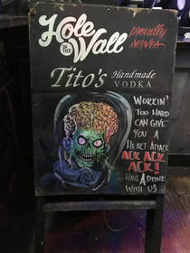 I make chalk signs for work heres my latest