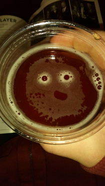 I managed to summon Meatwad in my drink