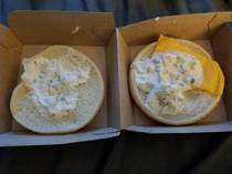 I ordered a fish sandwich with no cheese Got cheese no fish Good job McDonalds