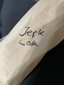 I ordered a jerk chicken burrito It arrived with instructions