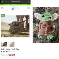 I ordered a knockoff Baby Yoda plush from China and got what I deserved
