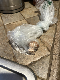 I ordered  pound of mushrooms from Amazon Fresh I got  mushroom in its own little baggie