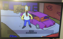 I paused the Simpsons at the perfect moment