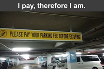 I pay therefore I am