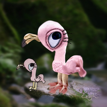 I photoshopped my daughters drawing of a flamingo