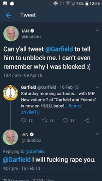 I really wonder why he blocked him