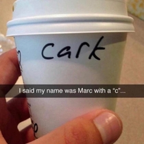 I said my name was Marc with a c