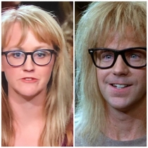 I saw this chick on Judge Judy who didnt know she was Garth from Waynes World