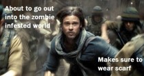 I should have expected this when I saw Brad Pitt was in World War Z
