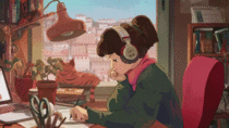 I spent an entire day re rendering the lofi hiphop girl to look slightly better