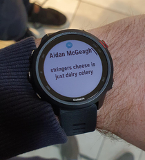 I spent  on this smart watch so I could read important messages while my hands are occupied at work