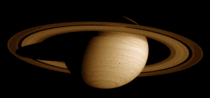 I stabilized colored and looped some images taken of Saturn from NASAs voyager mission