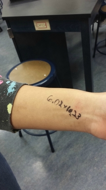 I teach chemistry and biology My student wanted me to check this unusual mole on her arm today