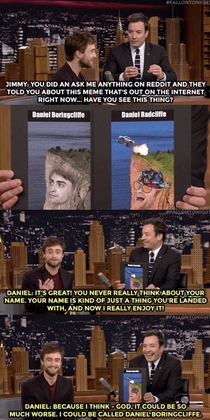 I think Daniel Radcliffe really enjoyed his AMA