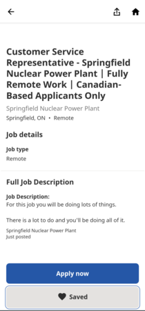 I think I may have found the best Job Description on indeed