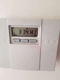 I think Im too hot My thermostat is saying hi to me