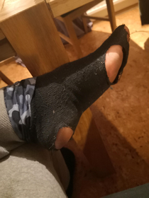 I think my sock is possibly starting to give in