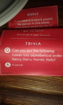 I think someone got drunk while writing this Christmas cracker trivia