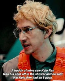 I think that shirtless scene in Last Jedi was done to spite Matt the radar technician