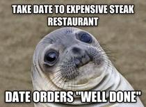 I think the waiter cringes even more