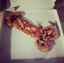 I told the pizza place I wanted them to put a dick on the box I think they misunderstood