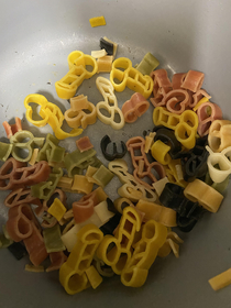 I took a closer look at the pasta she made tonight just now