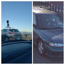 I took a photo of the Street View Car and they took a photo of me