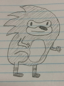 I tried to draw sonic from memory
