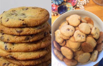 I tried to make Subway cookies with my mom The right picture is the reality 