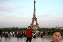 I tried to take a picture of the Eiffel Tower