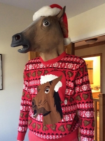 I usually say neigh to ugly sweater parties but this year I couldnt resist