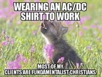 I usually wear a nice looking Polo to the office but I felt rebellious today