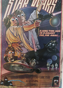 I vandal-eyes-ed a Star Wars poster