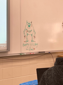 I walked in to geometry on Friday and this was on the white board
