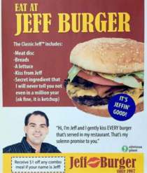 I want a Jeff burger