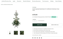 I want my Christmas tree to look like a scruffy looking sapling emerging from a recovering forest fire said no one ever