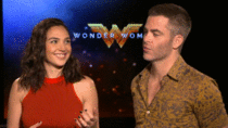 I want someone to look at me the way that Gal Gadot looks at Chris Pine