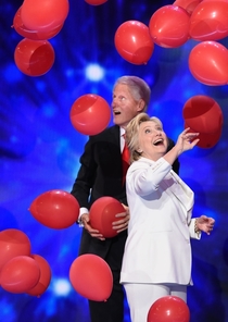 I want someone to look at me the way the Clintons look at balloons