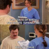 I was born ready Im Ron fckin Swanson