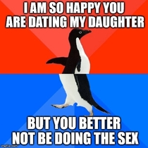 I was happy to hear this from my mother in law when my wife and I first started dating But then she said this at the table when we were out eating dinner with her entire family