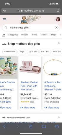 I was looking for a Mothers Day gift for my mom