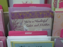 I was shopping for a Mothers Day card