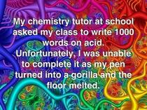 I was told to write a paper on acid