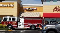 I watched this irony-in-the-making unfold yesterday Manassas Va Liberia Ave Three fire trucks ambulance and police responded