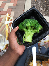 I went to Cheesecake Factory for Mothers Day ordered a side of broccoli and got this sexy big boy