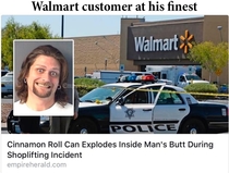 I wonder if his asshole looked like the Walmart logo