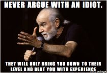 I wonder what George Carlin thinks about Ann Coulter AMA