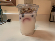 I wonder what my parfait is mad about 